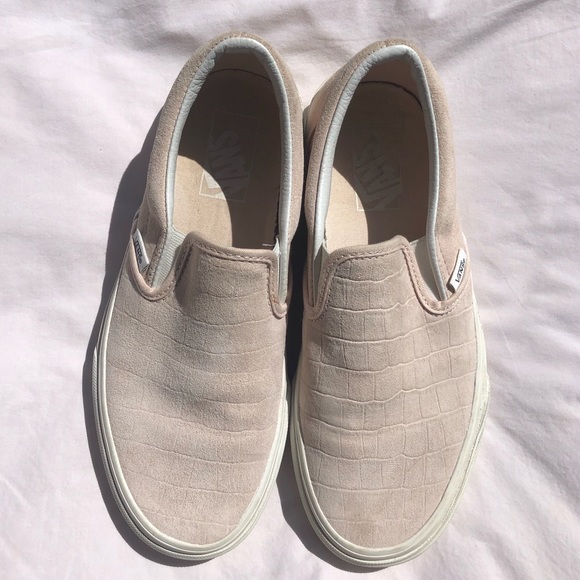 light pink slip on vans